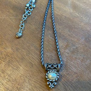 Brighton Reversible Necklace Pearl Silver